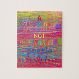 A Person NOT a Puzzle- Autism Acceptance Puzzle