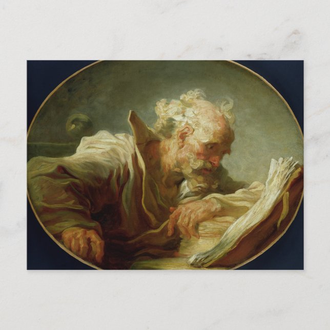 A Philosopher, c.1764 Postkarte (Vorderseite)