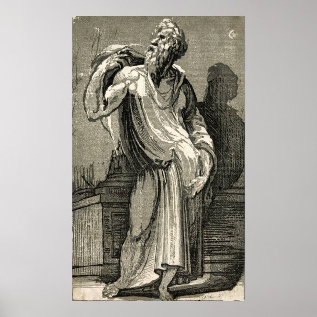 A Philosopher - Domenico Beccaumi - c1530 Poster (Vorne)