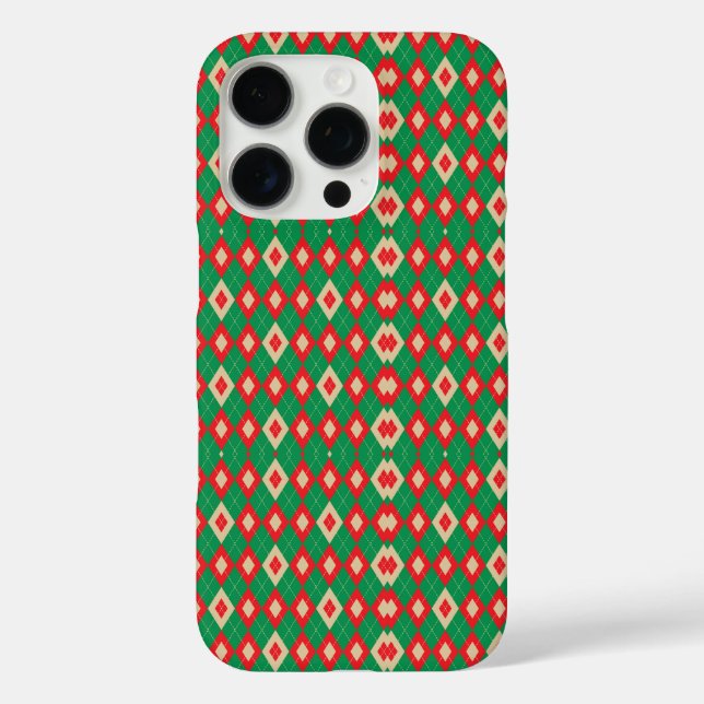 A phone case featuring a vibrant geometric pattern (Rückseite)
