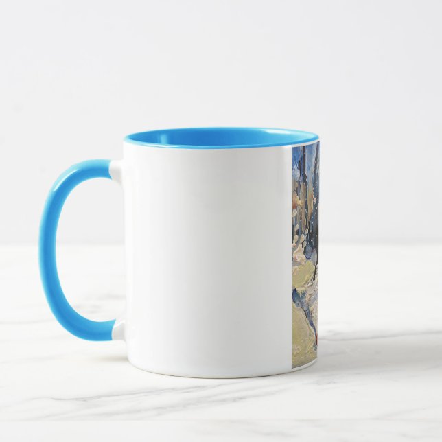 a picturesque goose in winter tasse (Links)