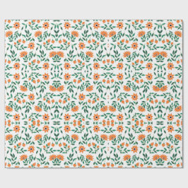 A piece of wrapping paper with a floral pattern geschenkpapier