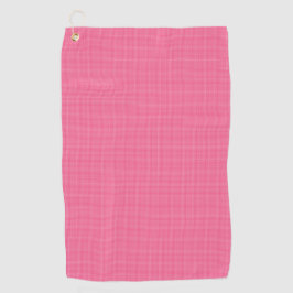 A pink towel with a subtle grid pattern golfhandtuch