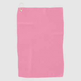 A pink towel with a textured pattern  golfhandtuch