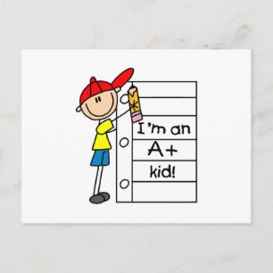 A Plus Kid Postkarte
