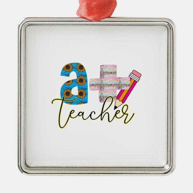 A Plus Lehrer Ornament Aus Metall (Vorne)