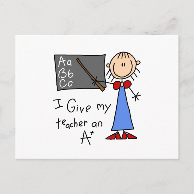 A plus Lehrer Postkarte (Vorderseite)