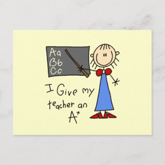 A Plus Lehrer Postkarte