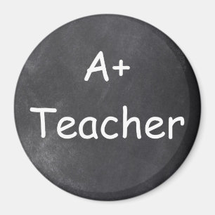 A Plus Teacher Chalkboard Design Geschenk Idee Magnet