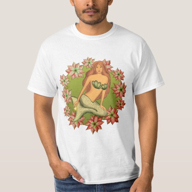 A Poinsettia Mermaid T-Shirt (Vorderseite)