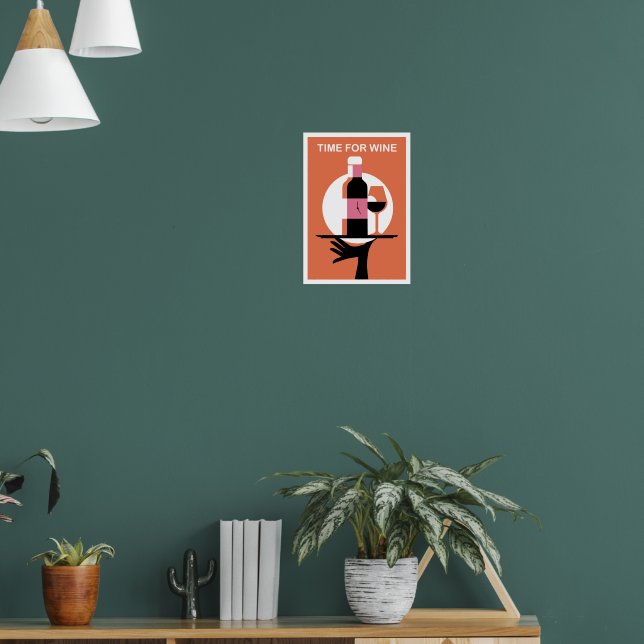 A poster Time for Wine  (Wohnzimmer 1)
