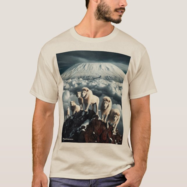 A pride of white lions T-Shirt (Vorderseite)