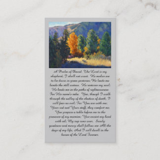 "A Psalm of David” Peace & Comfort Prayer Card Visitenkarte