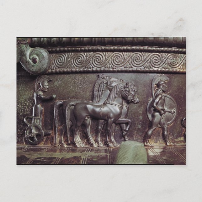 A Quadriga und a Hoplite Postkarte (Vorderseite)