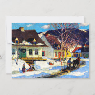 A Quebec Village Street - Clarence Gagnon, Karte