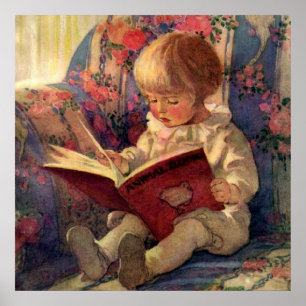 "A Quiet Corner" von Jessie Willcox Smith Poster