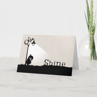 A Qwirky, Shiny Greeting Card. Karte