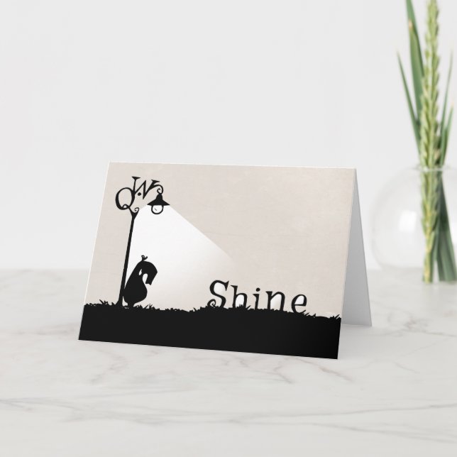 A Qwirky, Shiny Greeting Card. Karte (Vorderseite)