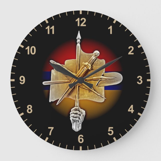 A.R.F (Zenatrosh) Acrylwand-Uhr Große Wanduhr (Vorderseite)