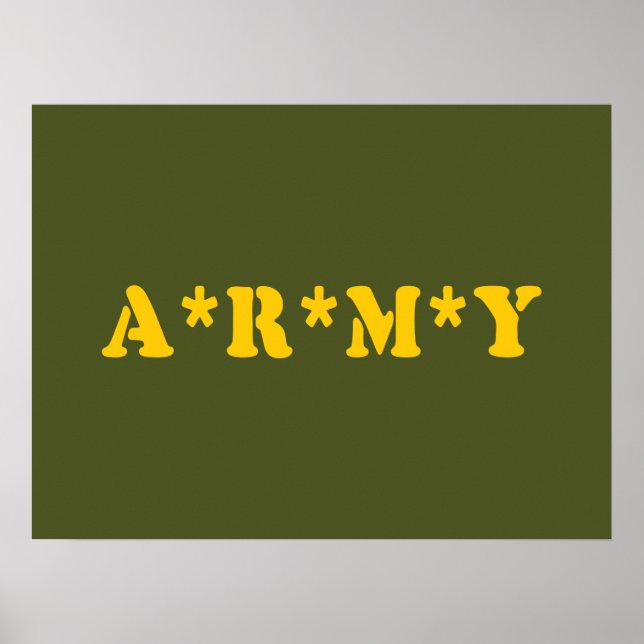 A*R*M*Y POSTER (Vorne)