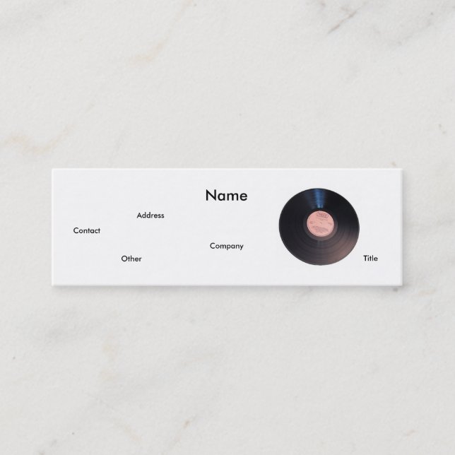 A&R-Visitenkarte Mini Visitenkarte (Vorderseite)