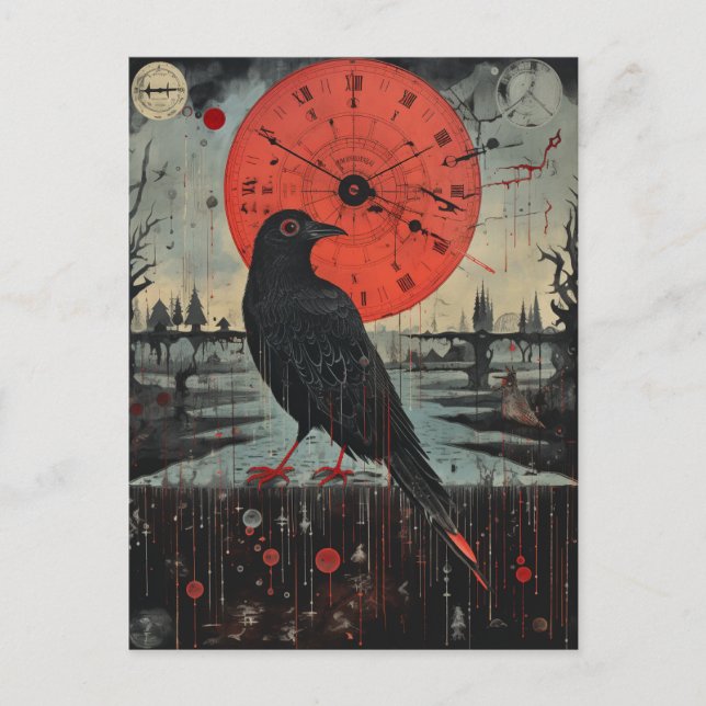 A Raven Postkarte (Vorderseite)