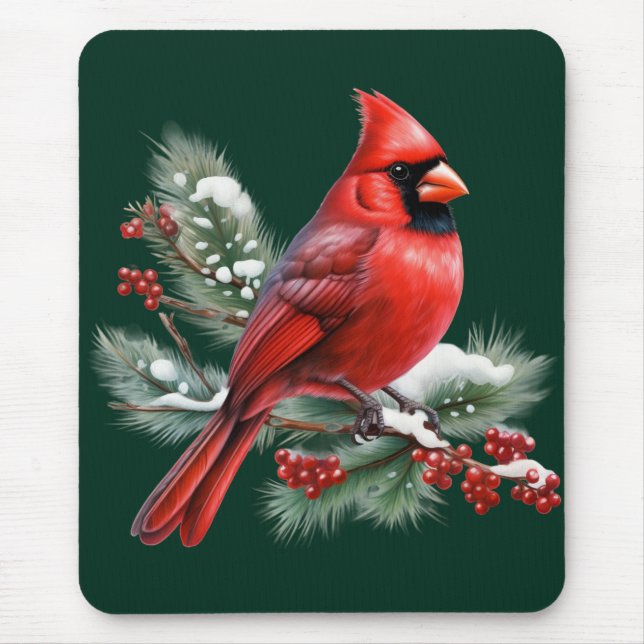A Red Cardinal Mousepad (Vorne)