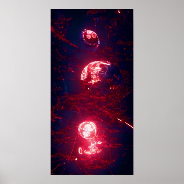 A Red Sphere 56 - A.I. Poster (Vorne)