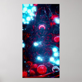 A Red Sphere 58 - A.I. Poster