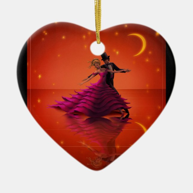 A Red Waltz Keramik Ornament (Vorne)