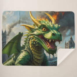 A Red Welsh Dragon Terrorizes London Sherpadecke
