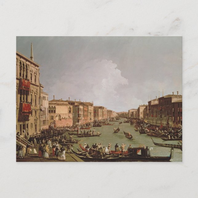 A Regatta am Canale Grande, c.1735 Postkarte (Vorderseite)