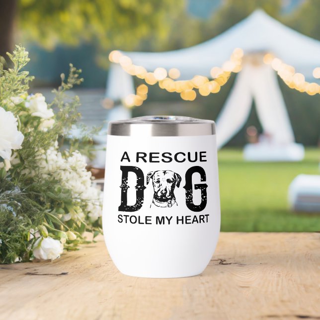 A rescue Dog Steal My Heart Dog Lover Design (Hochzeit (gedreht))