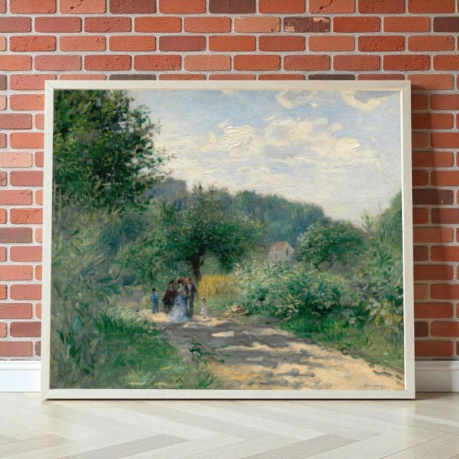 A Road in Louvecienne von Auguste Renoir, Fine Art Poster (Von Creator hochgeladen)