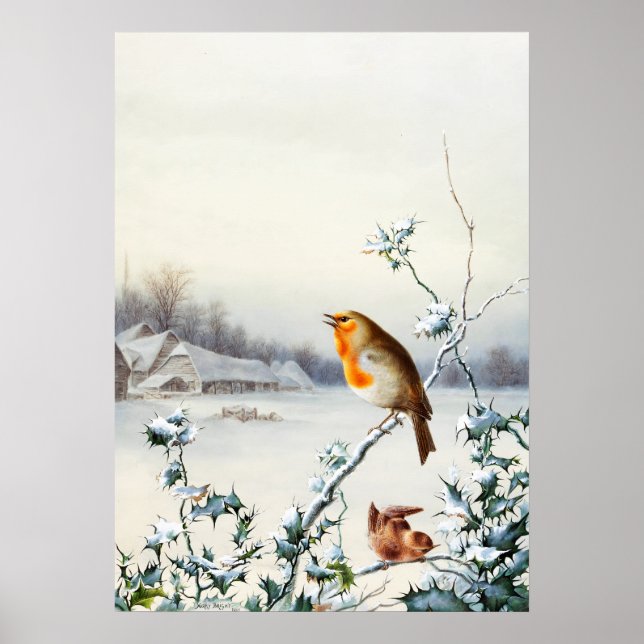 A Robin und Wren von Harry Bright Poster (Vorne)