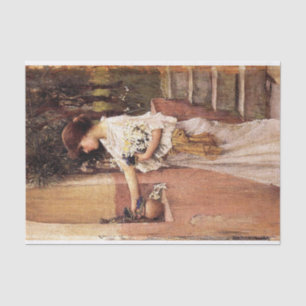 A Roman Offering by John William Waterhouse, 1890 Seidenpapier
