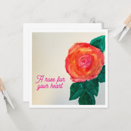 A Rose For Your Heart Karte