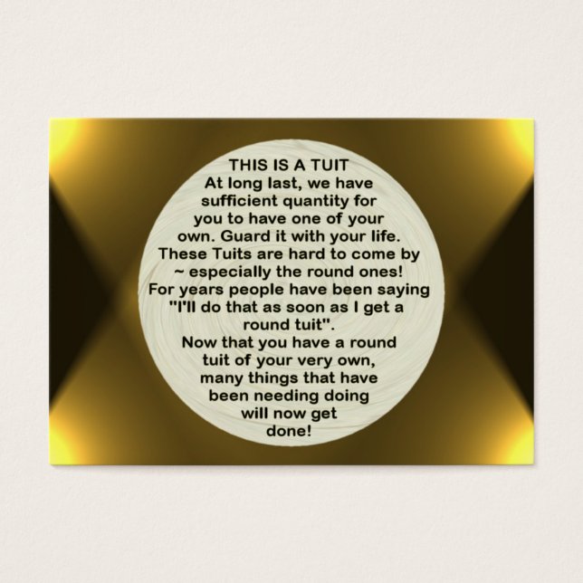 A Round Tuit ~ ATC (Vorderseite)