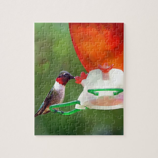 A Ruby Throated Hummingbird Puzzle (Vertikal)