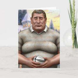 A Rugby Christmas - Rugby Greeting Card Feiertagskarte
