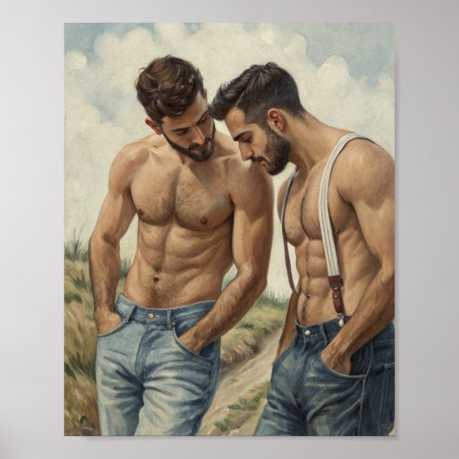 A Rustic Study in Shared Male Desire Poster (Vorne)