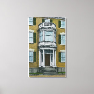 A Safford Porch, a Salem Doorway Leinwanddruck