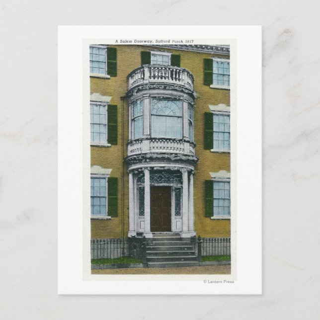 A Safford Porch, a Salem Doorway Postkarte (Vorderseite)