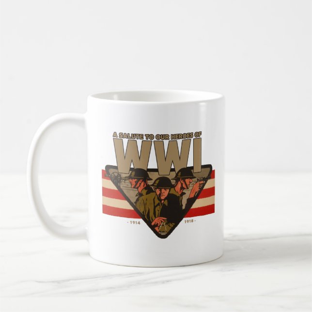 A Salute To Our Heroes of WWI  Kaffeetasse (Links)