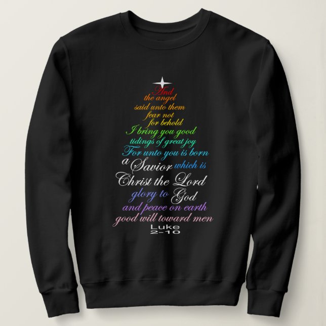 A Savior is Born Luke 2-11 Christmas Tree Shirts (Design vorne)