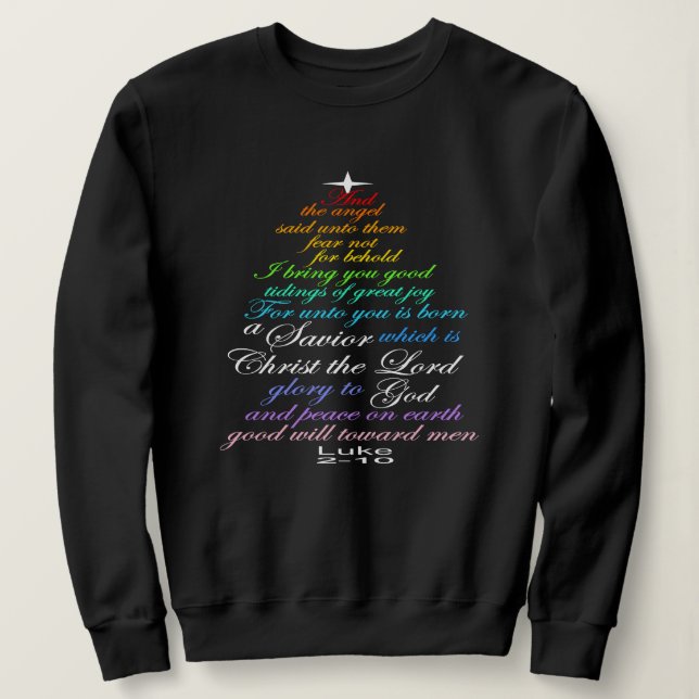 A Savior is Born Luke 2-11 Christmas Tree Shirts (Design vorne)