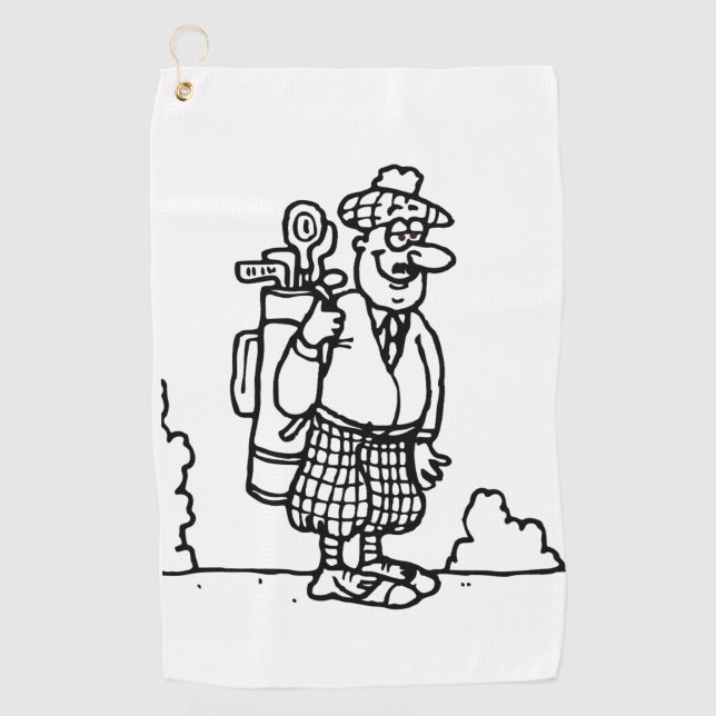 A Scottish Golfer Golfhandtuch (Vorderseite)