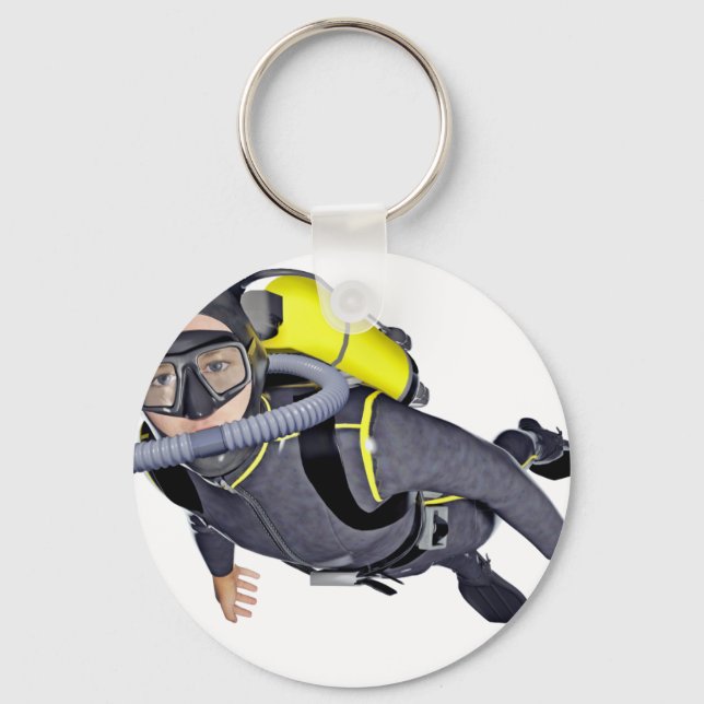 A SCUBA Diver Schlüsselanhänger (Vorderseite)