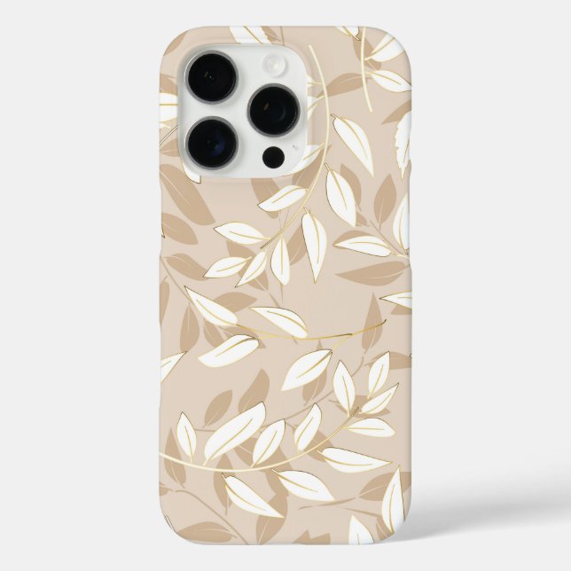 A seamless pattern featuring stylized leaves Case-Mate iPhone hülle (Rückseite)