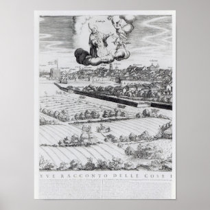 A Section of a Map of Mailand, 1640 Poster